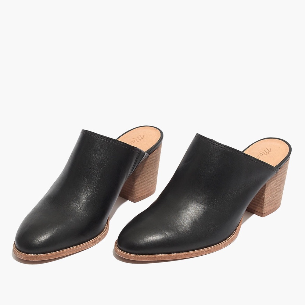 Madewell Black Harper Mules